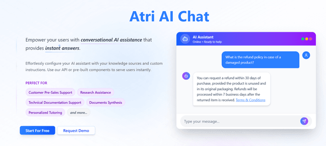 Atri AI Chat Overview