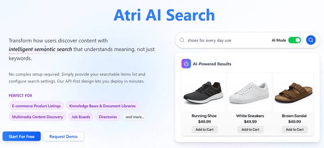 Atri AI Search Overview